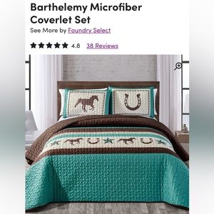 King size quilt & shams